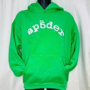 Sp5der Web Hoodie Slime Green Size LARGE NWOT  $450 On StockX Right Now